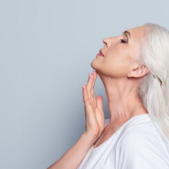 Having an older-looking neck can contribute to an older-looking appearance.